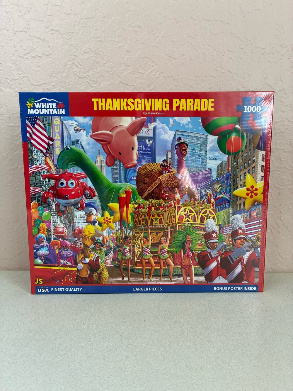 White Mountain Thanksgiving Parade Puzzle NEW 1000 Piece 2022 Gift Holidays